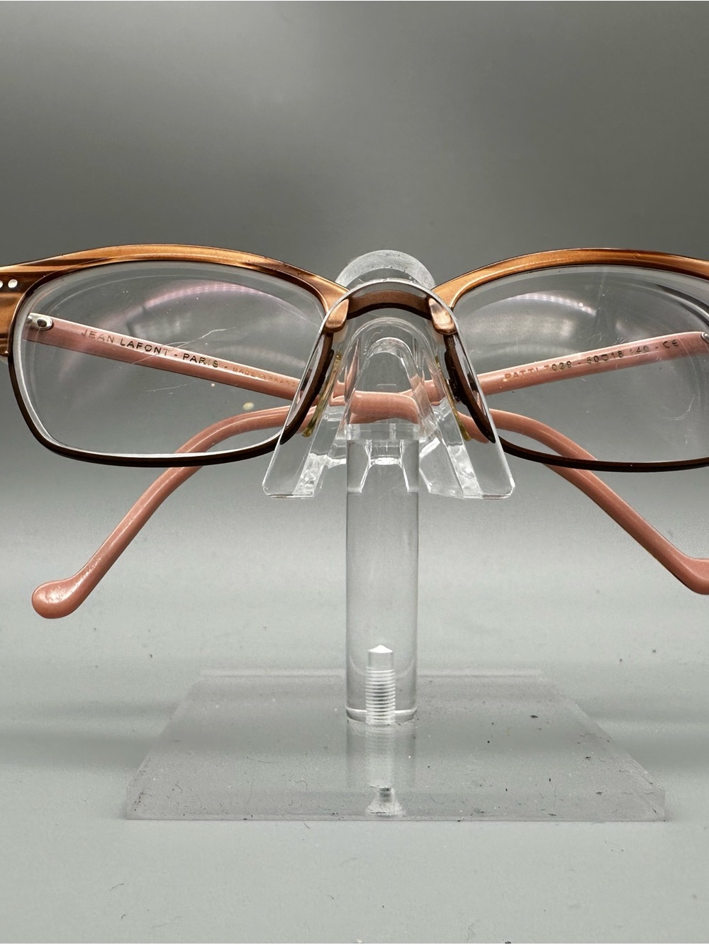 Jean Lafont Paris Patti 7029 Cat Eye Eyeglasses Pink Copper 50 18 140 France